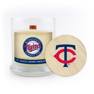 Minnesota Twins Candle Scented Soy Wax with Wood Wick, MLB, 8oz